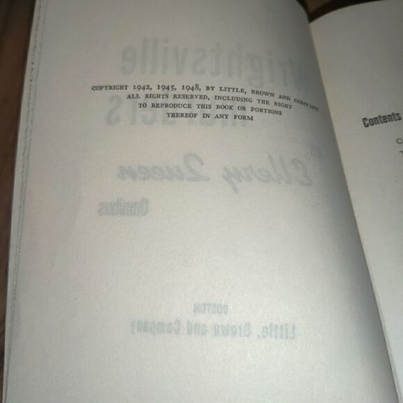 Wrightsville Murders: An Ellery Queen Omnibus Book Vintage 1948 (Used Condition) - Picture 8 of 8
